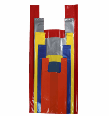 Sacola Plástica Camiseta Baixa Densidade Cores